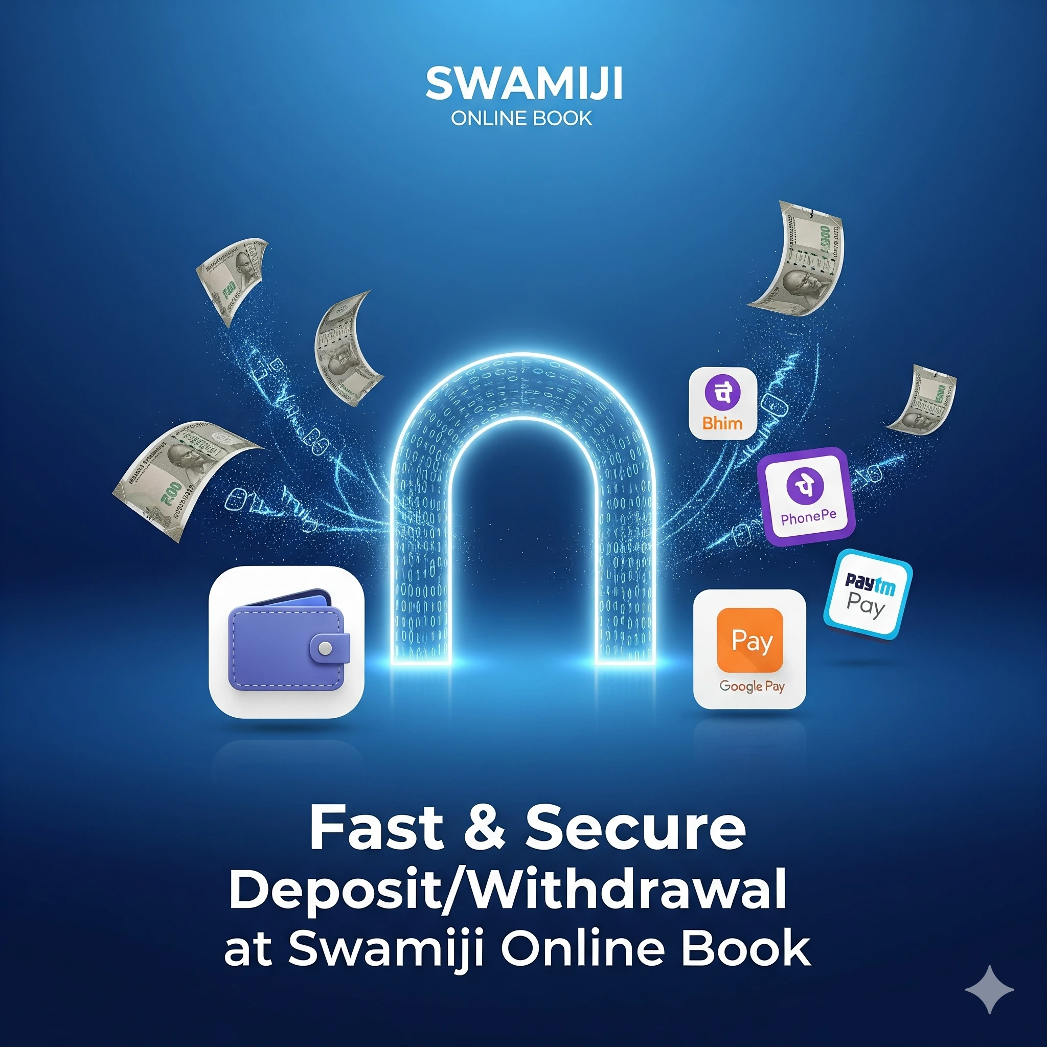 Swamiji Online Book secure payments with UPI and wallet