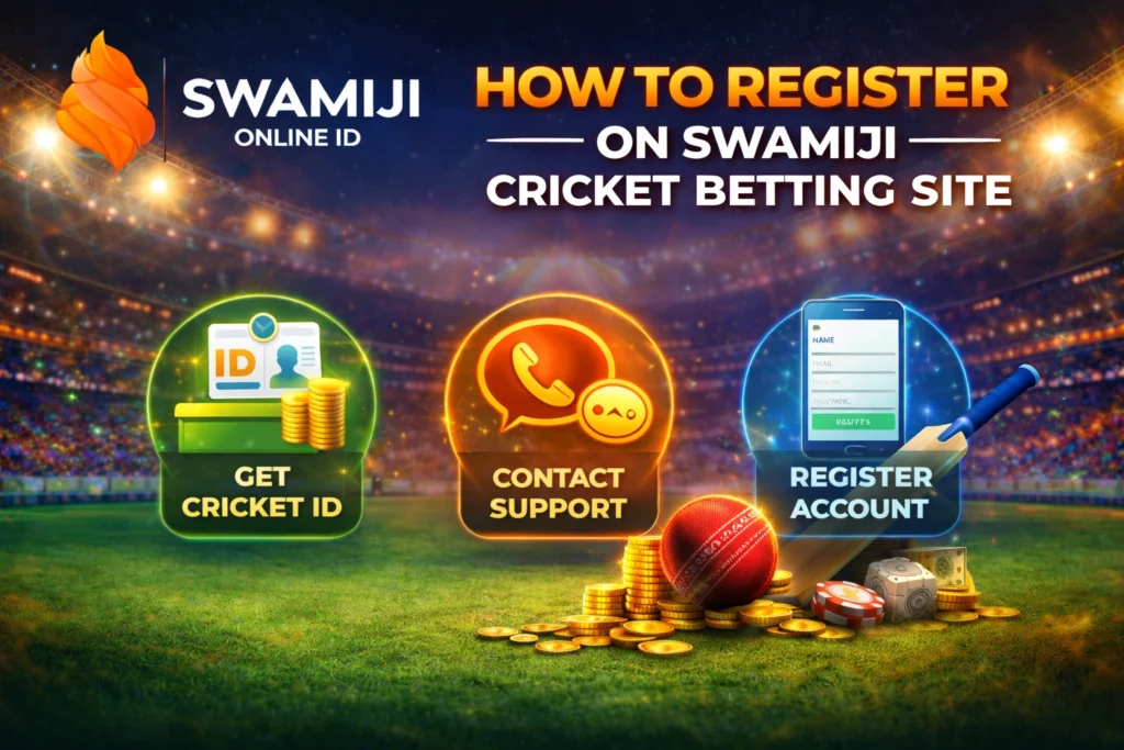 How to register on Swamiji cricket betting site with steps to get cricket ID and create betting account