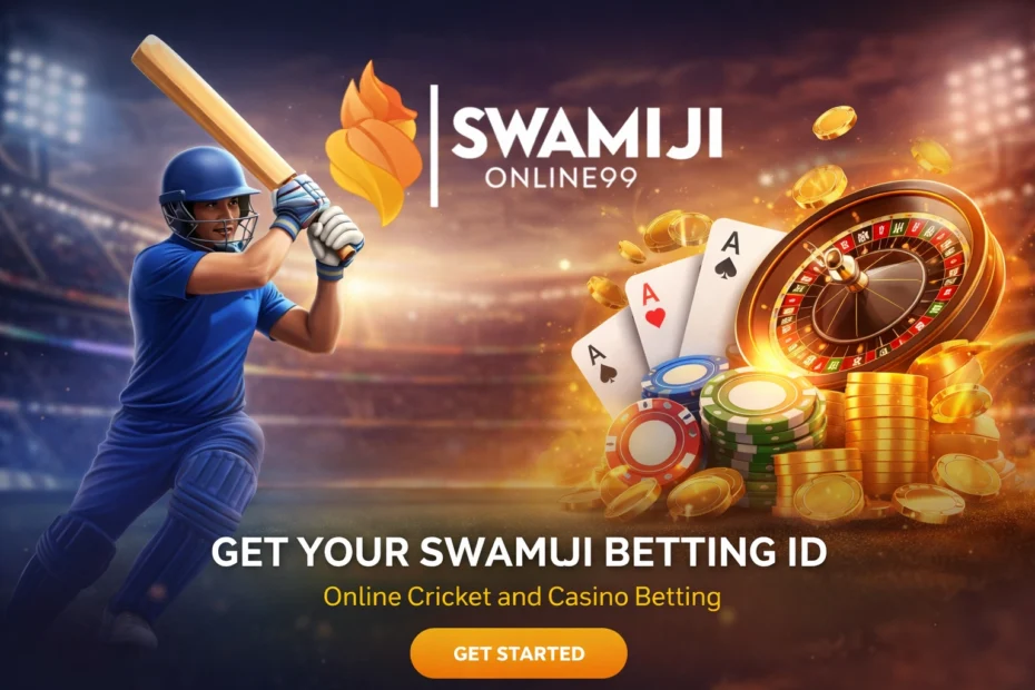 Swamiji Betting ID platform for online cricket betting and casino games with roulette, cards and cricket player