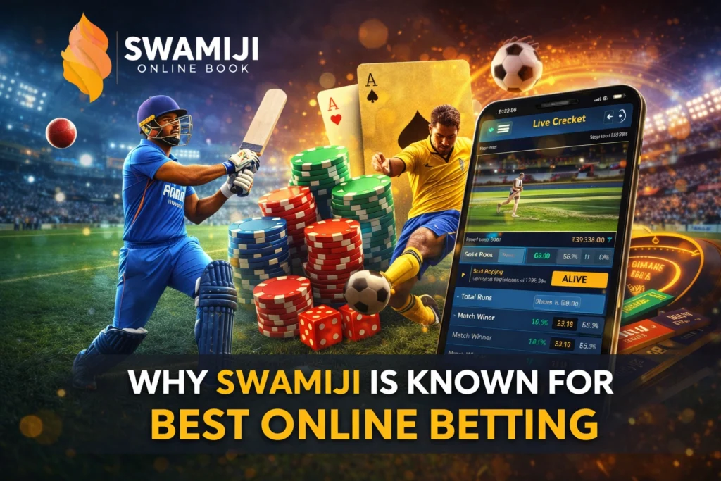 Why Swamiji is known for best online betting platform with cricket betting, football betting and live casino games